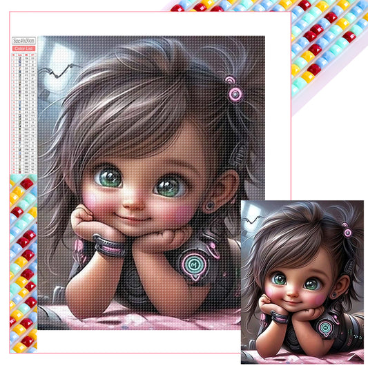 Little Girl - Full Square Drill Diamond Painting 30*40CM