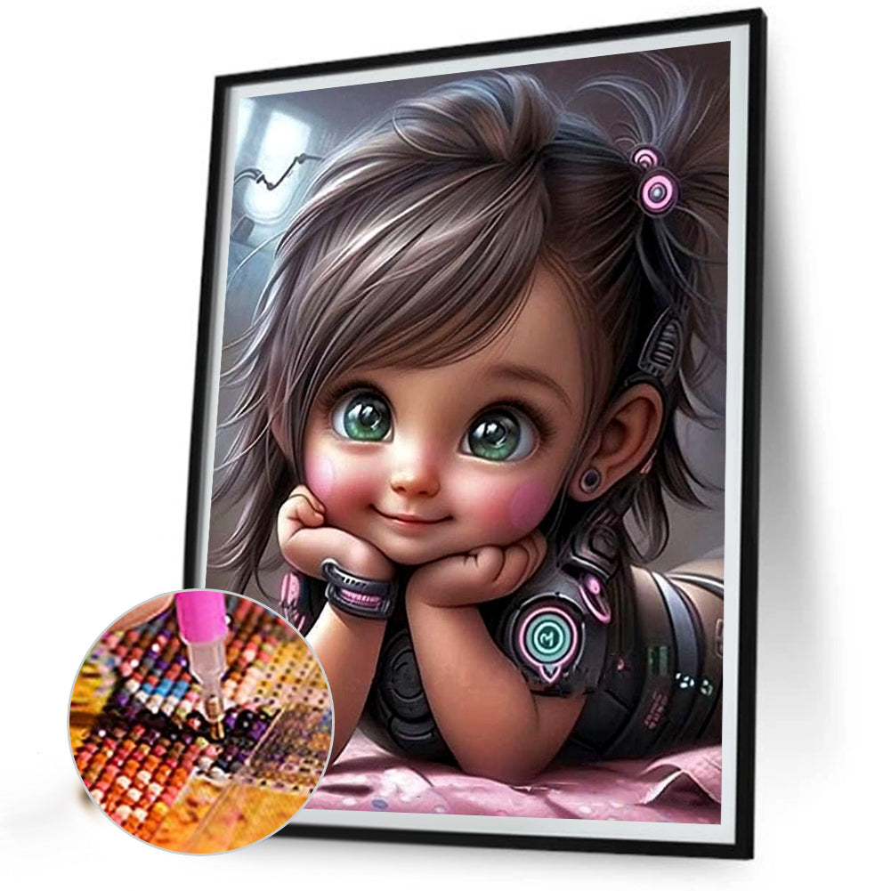 Little Girl - Full Square Drill Diamond Painting 30*40CM