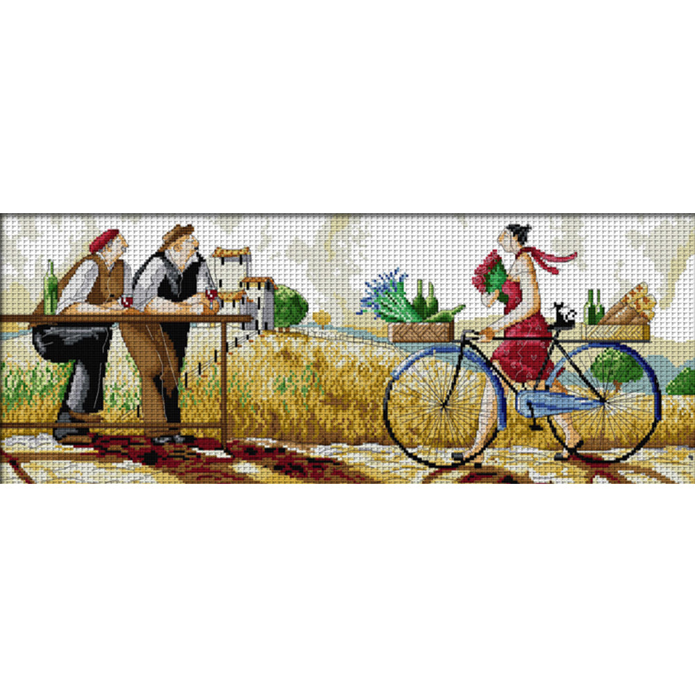 Is This Flower For Me? - 14CT Stamped Cross Stitch 64*27CM(Joy Sunday)