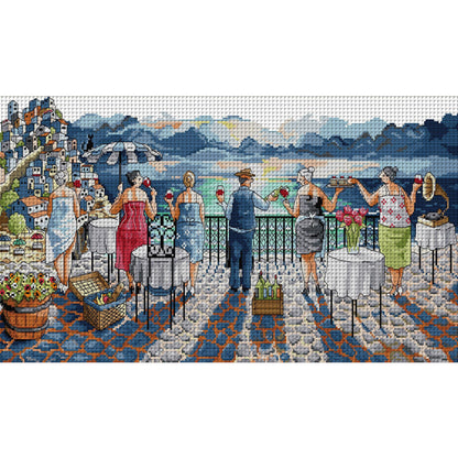 Leisure Life 2 - 14CT Stamped Cross Stitch 59*33CM(Joy Sunday)