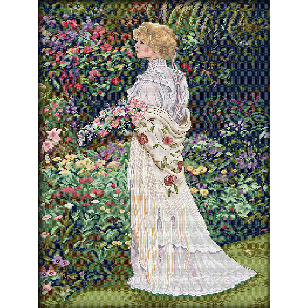 Pleasant Floral Fragrance - 14CT Counted Cross Stitch 44*60CM(Joy Sunday)