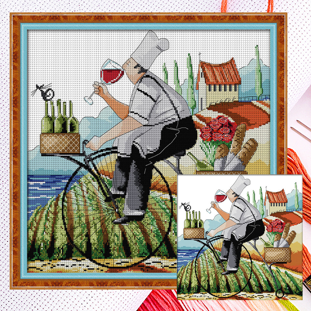 Savor Life(2) - 14CT Counted Cross Stitch 43*41CM(Joy Sunday)