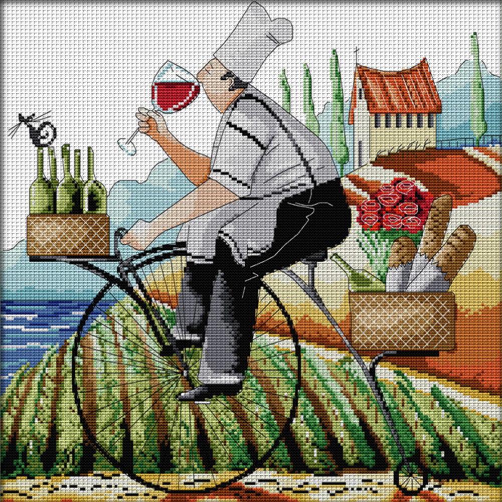 Savor Life(2) - 14CT Counted Cross Stitch 43*41CM(Joy Sunday)