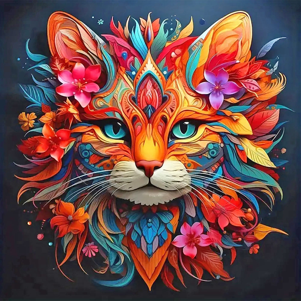 Forest Animals-Kitten - Full Round Drill Diamond Painting 40*40CM