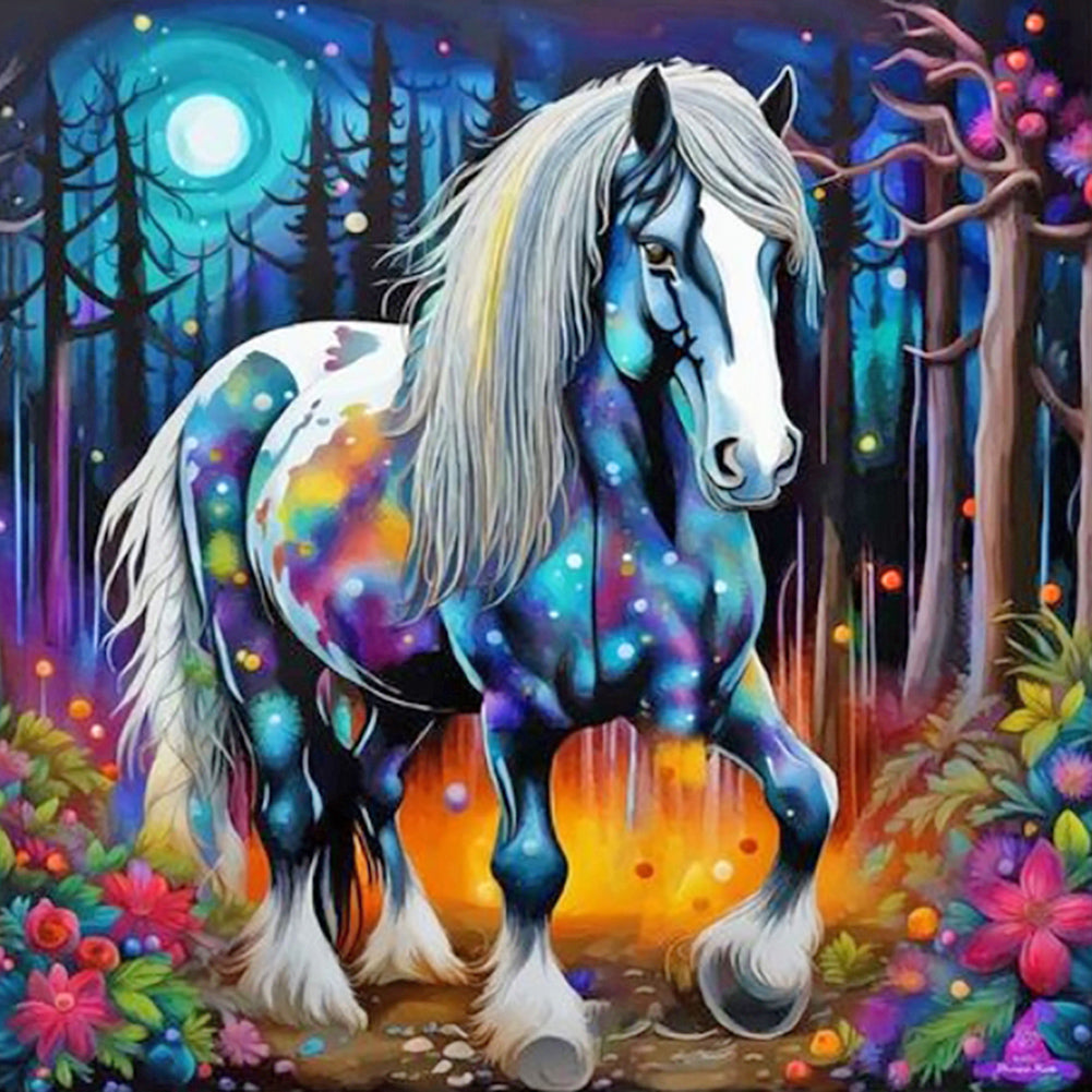 Horse - Full Round Drill Diamond Painting 40*40CM