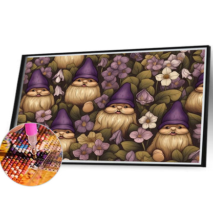 Purple Hat Goblin - Full Square Drill Diamond Painting 40*30CM