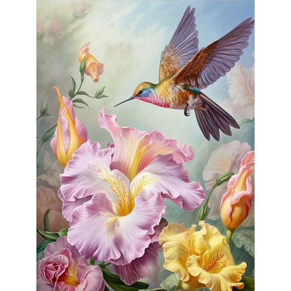 Hummingbird - Full Round Drill Diamond Painting 30*40CM