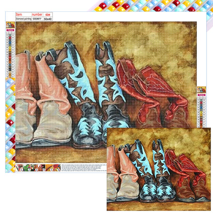 Boots - Full Square Drill Diamond Painting 50*40CM