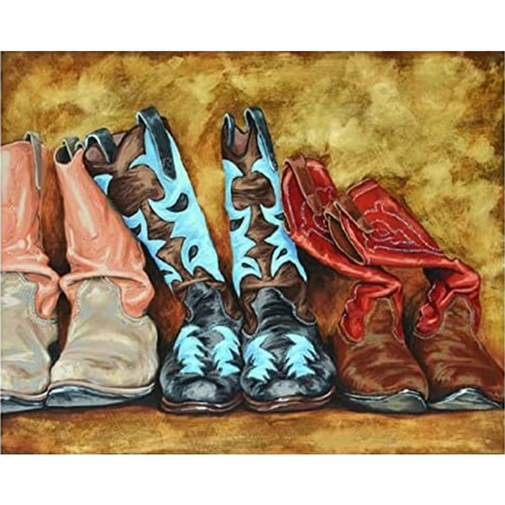 Boots - Full Square Drill Diamond Painting 50*40CM