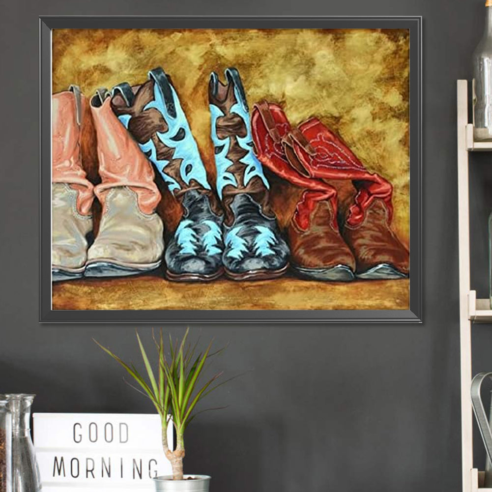 Boots - Full Square Drill Diamond Painting 50*40CM