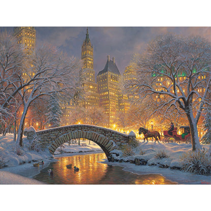 Snow Bridge - Full Square Drill Diamond Painting 45*60CM