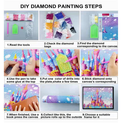 To My Daughter Flowers And Butterflies - Special Shaped Drill Diamond Painting 30*40CM