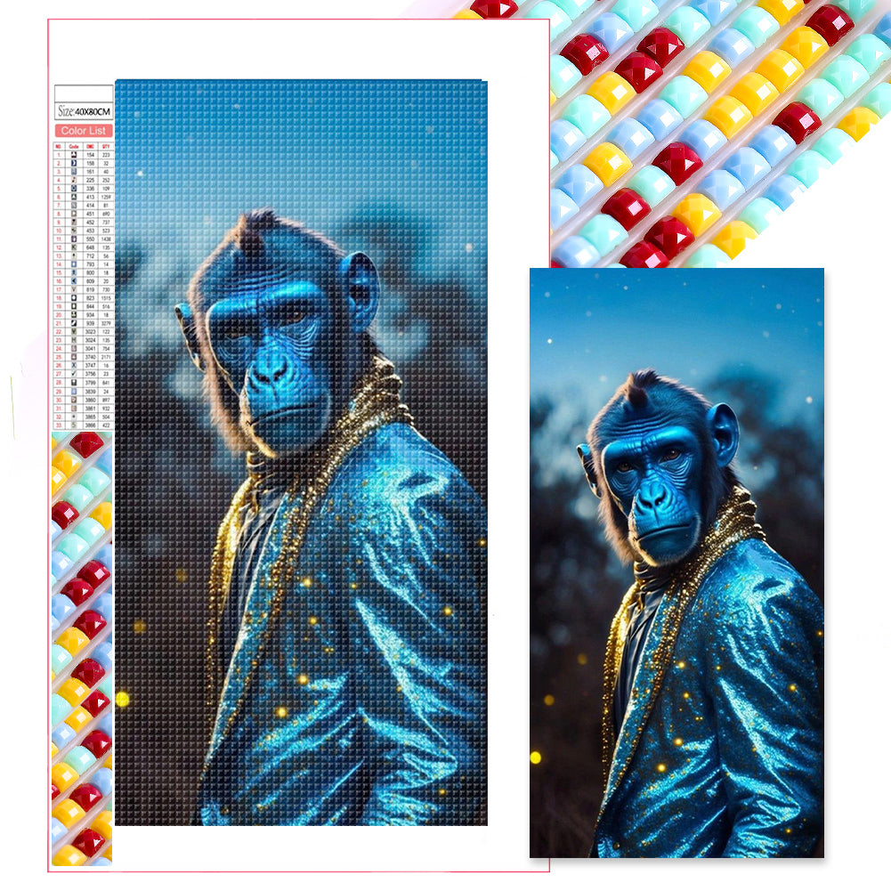 Suit Monkey - Full Square Drill Diamond Painting 40*80CM