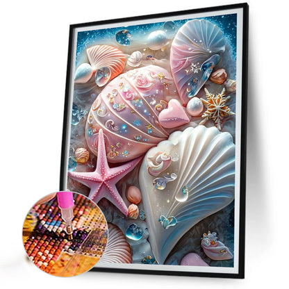 Underwater Fantasy Shell - Full AB Round Drill Diamond Painting 40*55CM