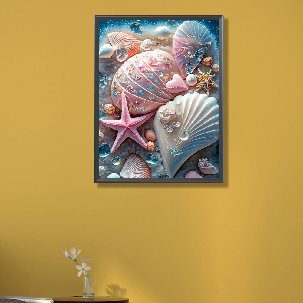 Underwater Fantasy Shell - Full AB Round Drill Diamond Painting 40*55CM
