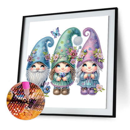 Garden Gnome - Special Shaped Drill Diamond Painting 30*30CM