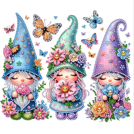 Garden Gnome - Special Shaped Drill Diamond Painting 30*30CM