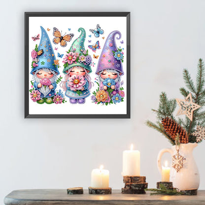 Garden Gnome - Special Shaped Drill Diamond Painting 30*30CM