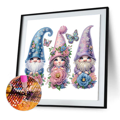 Garden Gnome - Special Shaped Drill Diamond Painting 30*30CM