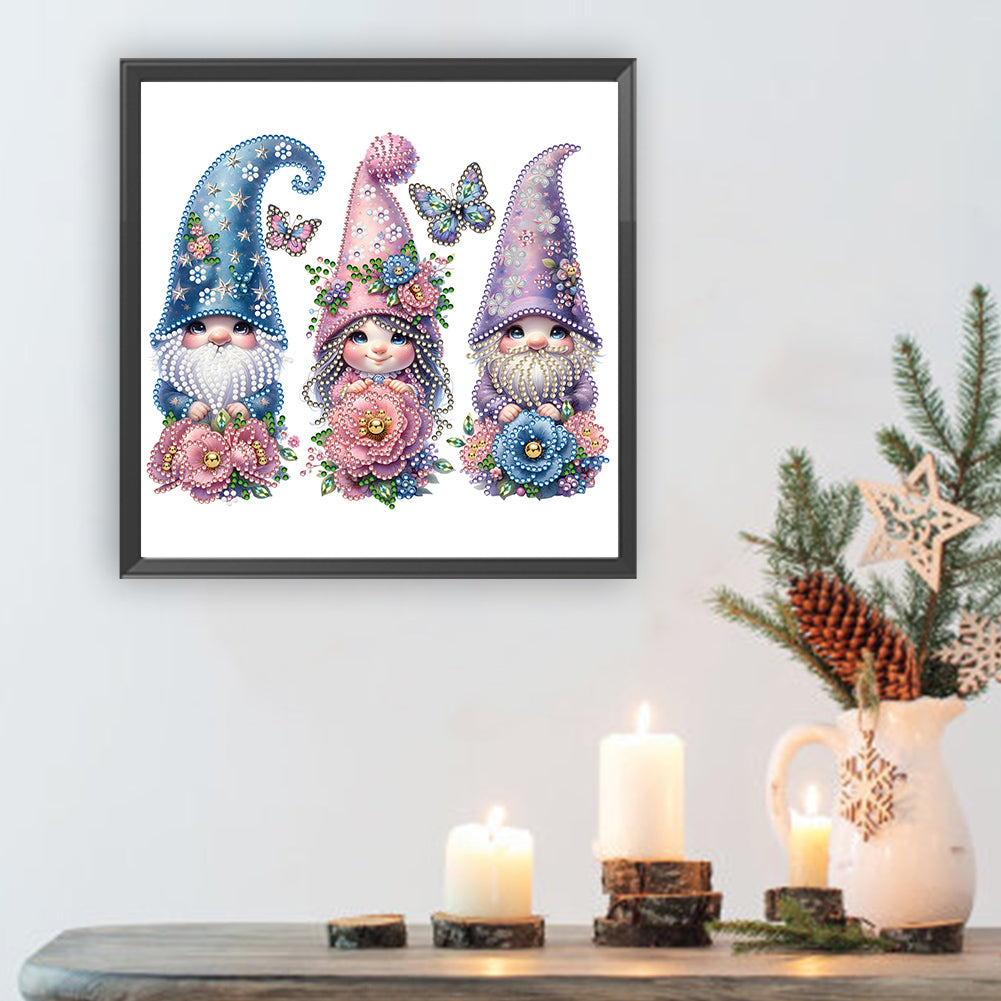 Garden Gnome - Special Shaped Drill Diamond Painting 30*30CM