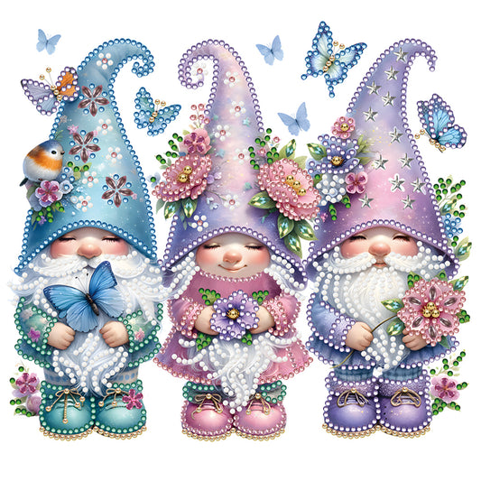 Garden Gnome - Special Shaped Drill Diamond Painting 30*30CM