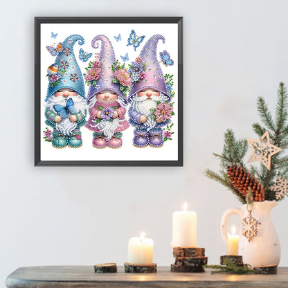Garden Gnome - Special Shaped Drill Diamond Painting 30*30CM