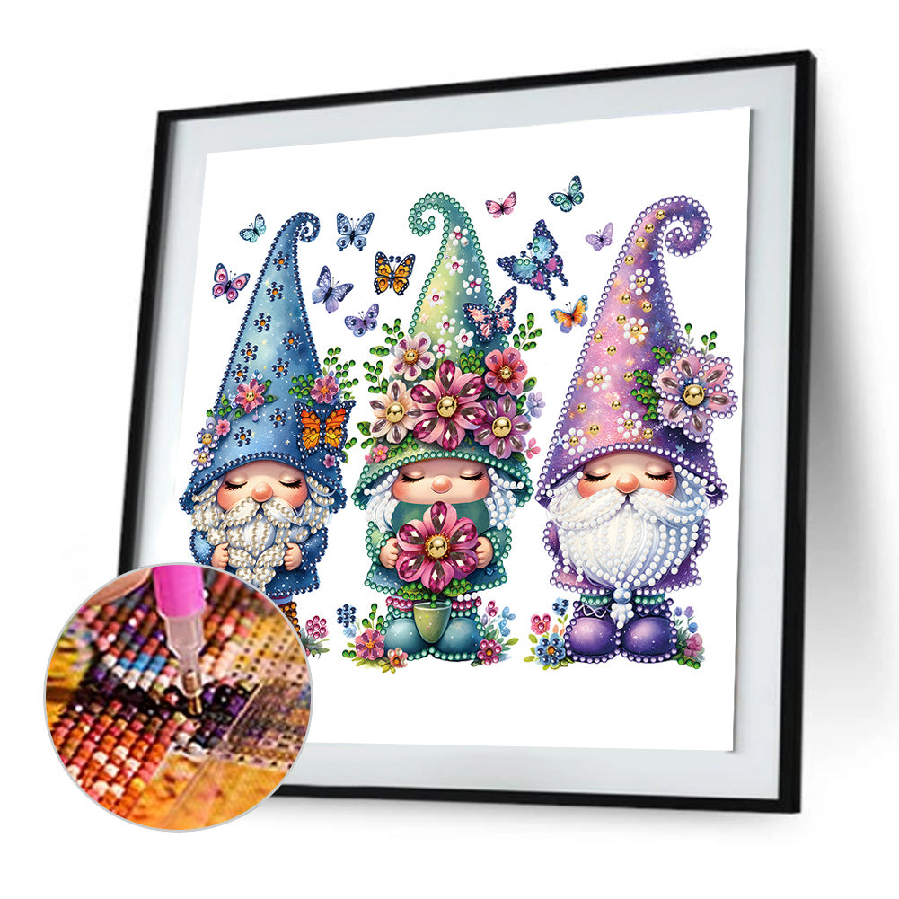 Garden Gnome - Special Shaped Drill Diamond Painting 30*30CM