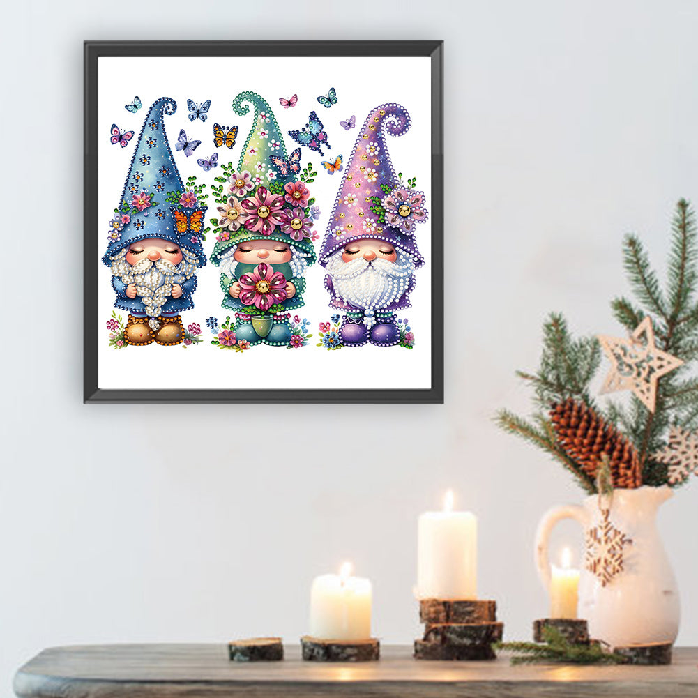 Garden Gnome - Special Shaped Drill Diamond Painting 30*30CM