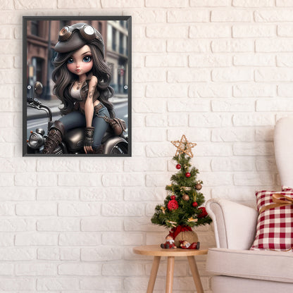 Girl - Full Round Drill Diamond Painting 30*40CM