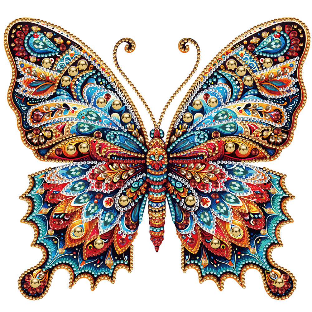 Gorgeous Butterfly - Special Shaped Drill Diamond Painting 30*30CM