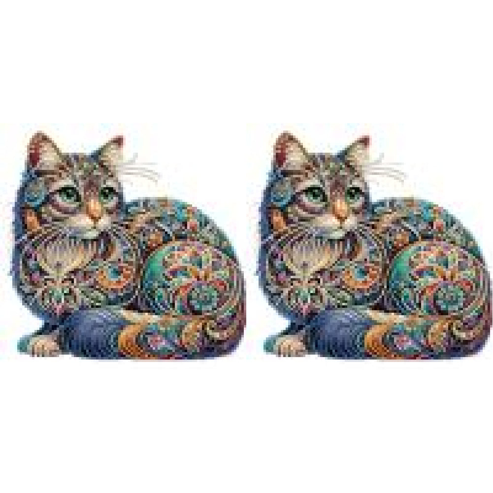 Gorgeous Cat - Special Shaped Drill Diamond Painting 30*30CM