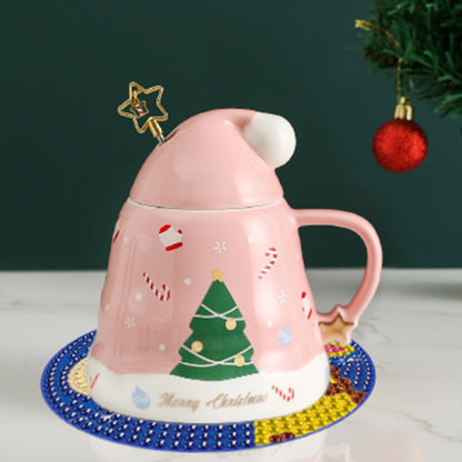 8 Pcs Wooden Diamond Painting Coasters Kits with Holder for Beginners (Animal)