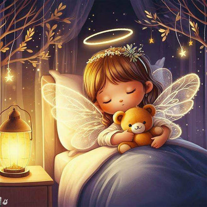 Sleeping Elf - Full Round Drill Diamond Painting 30*30CM