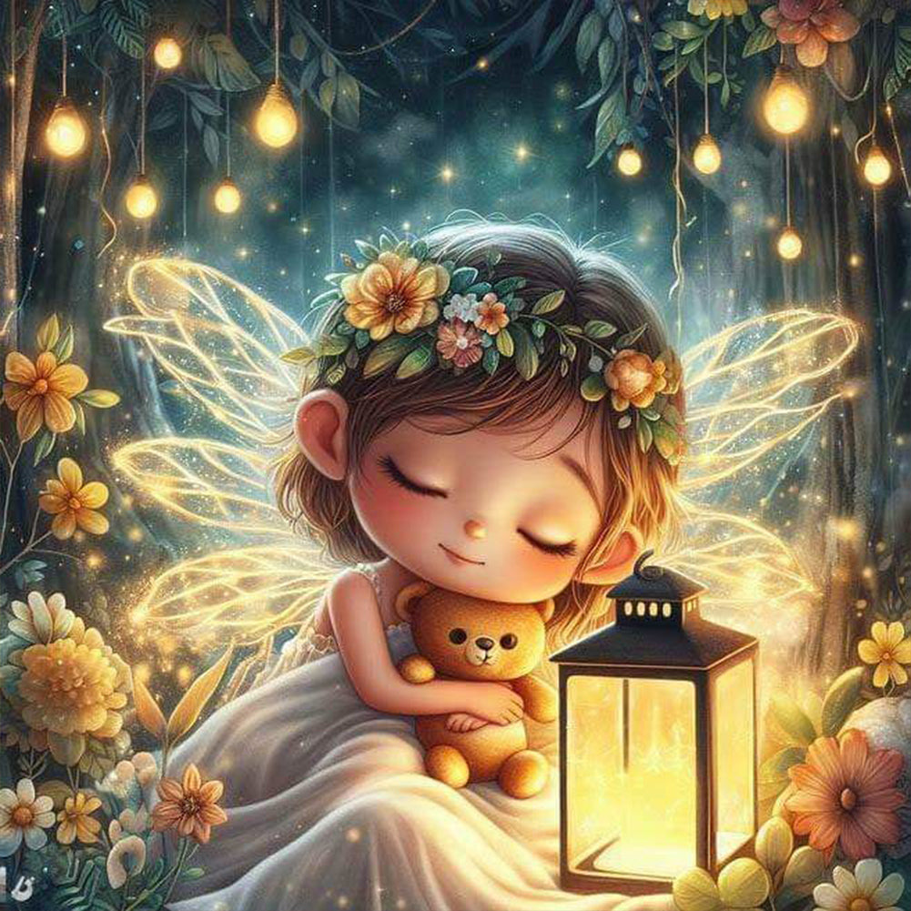 Sleeping Elf - Full Round Drill Diamond Painting 30*30CM