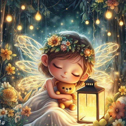 Sleeping Elf - Full Round Drill Diamond Painting 30*30CM