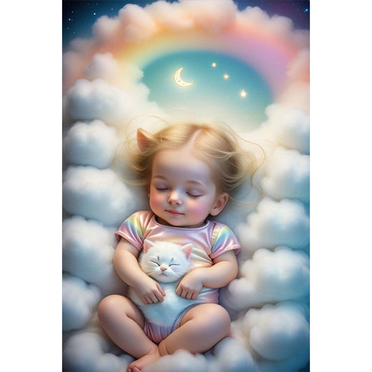 Angel Baby - Full Round Drill Diamond Painting 40*60CM