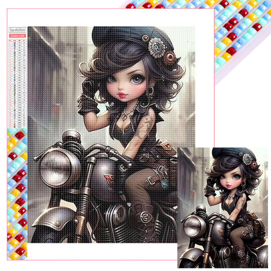 Cool Girl - Full Square Drill Diamond Painting 30*40CM