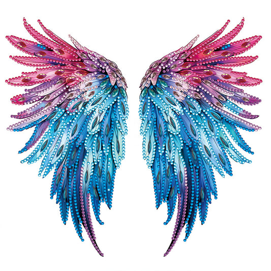 Colorful Wings - Special Shaped Drill Diamond Painting 30*30CM