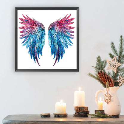 Colorful Wings - Special Shaped Drill Diamond Painting 30*30CM