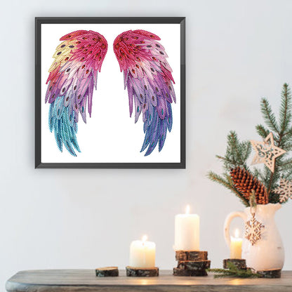 Colorful Wings - Special Shaped Drill Diamond Painting 30*30CM