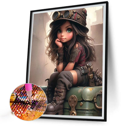 Cool Girl - Full Square Drill Diamond Painting 40*50CM