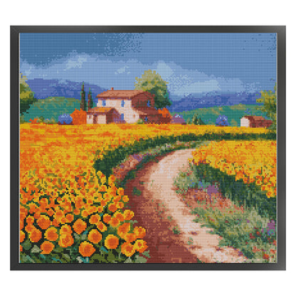 Garden Shed Three - 14CT Stamped Cross Stitch 44*40CM(Joy Sunday)