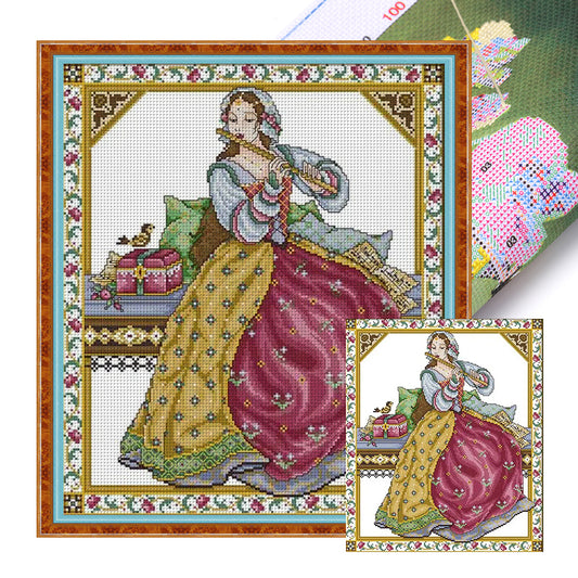 Solo - 14CT Stamped Cross Stitch 38*44CM(Joy Sunday)