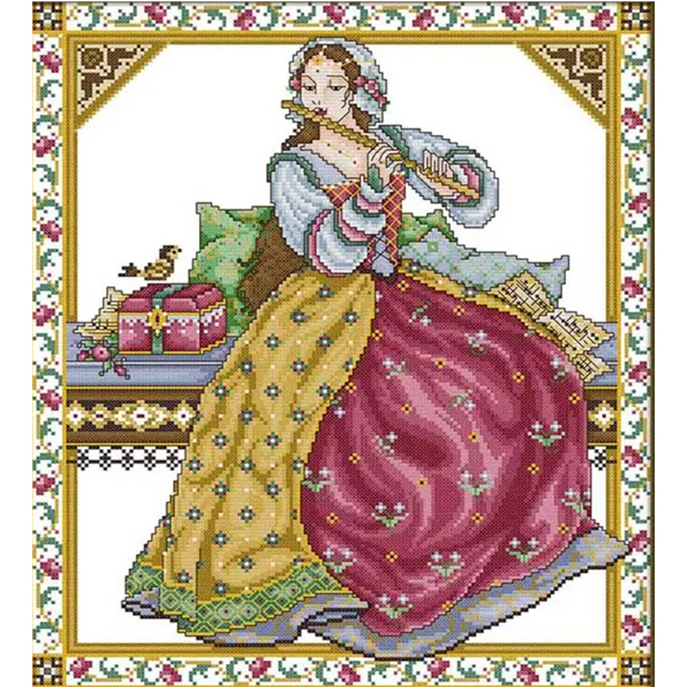 Solo - 14CT Stamped Cross Stitch 38*44CM(Joy Sunday)