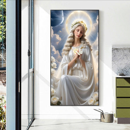 Our Lady Of Angels - Full Round Drill Diamond Painting 40*70CM