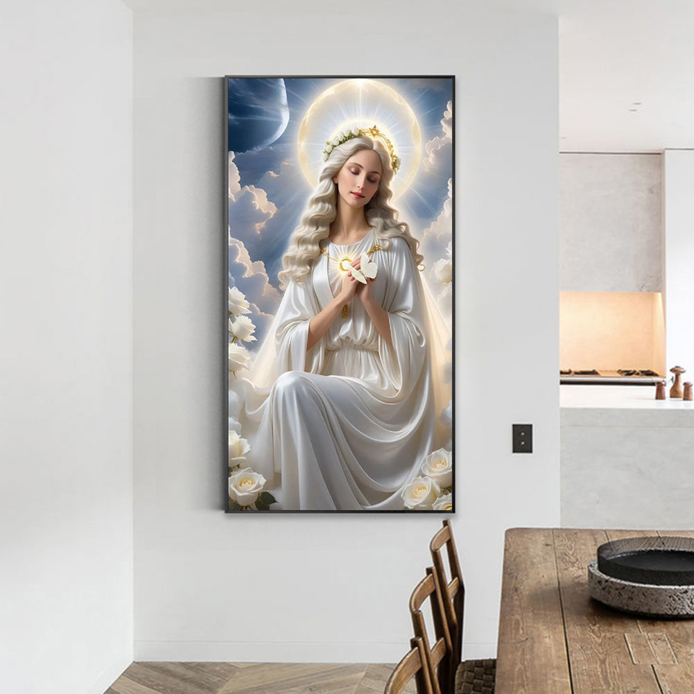 Our Lady Of Angels - Full Round Drill Diamond Painting 40*70CM