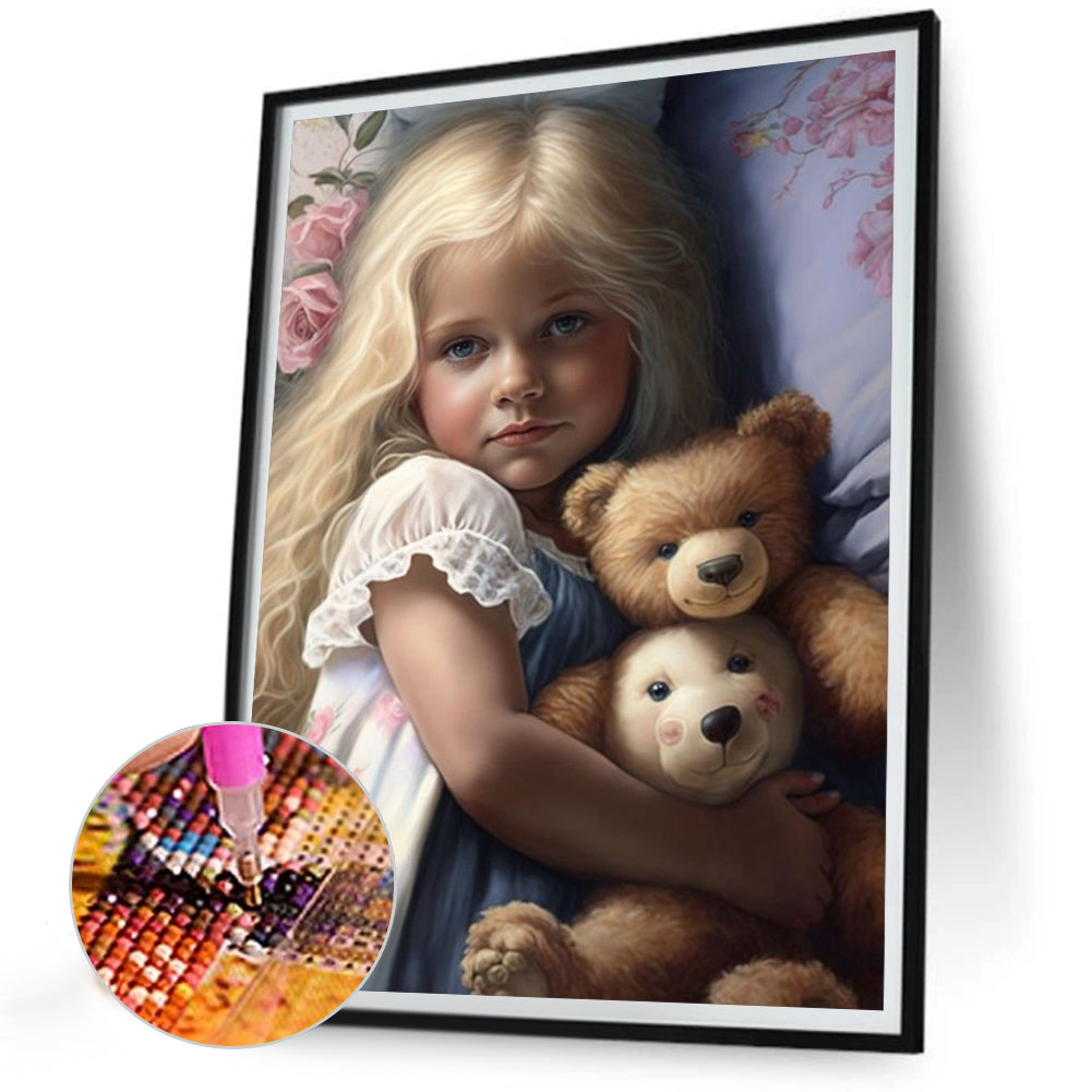 Sweet Girl - Full Round Drill Diamond Painting 30*40CM