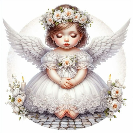 Angel Child - Full Round Drill Diamond Painting 40*40CM