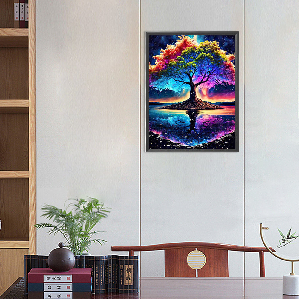 Colorful Tree Of Life - Full AB Square Drill Diamond Painting 40*55CM