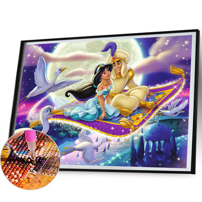 Prince Aladdin And Princess Jasmine - Full Round Drill Diamond Painting 50*40CM